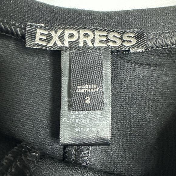 Y2k Express Knit High Rise Stretchy Shorts Punk Grunge Whimsigoth Zipper Size 2 - Picture 5 of 7